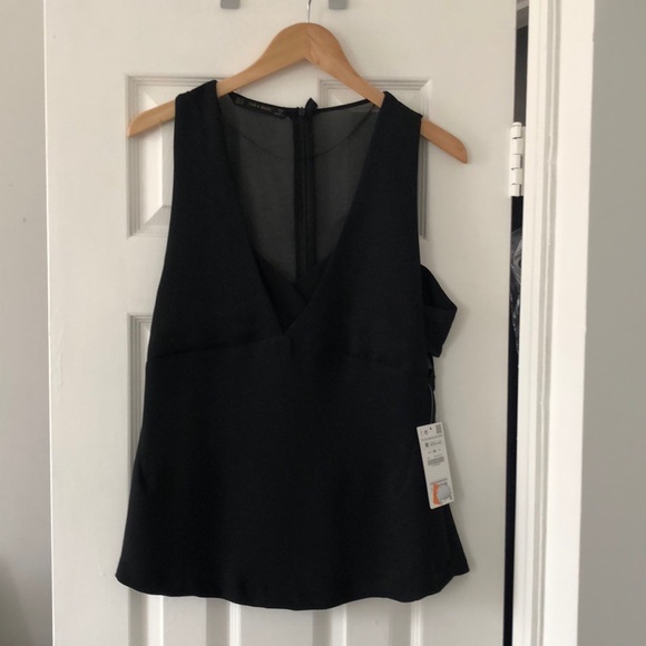NWT Zara black top with side cut outs - M - Picture 1 of 5